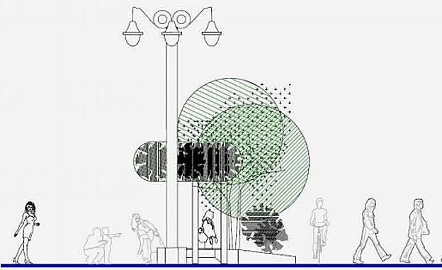 Ocho jardines verticales serán visibles en el nuevo Ordoño II.