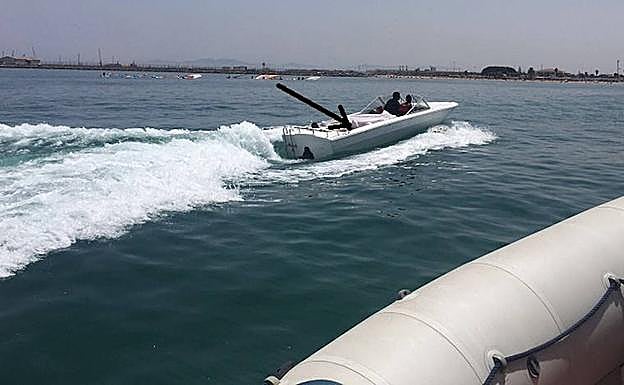 Una patera utilizada para transportar migrantes. 