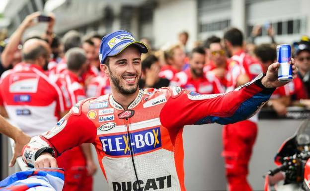 Dovizioso, tras la victoria. 