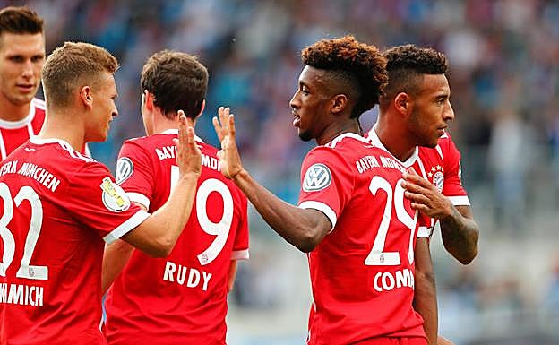 Jugadores del Bayern de Múnich, durante la pretemporada.