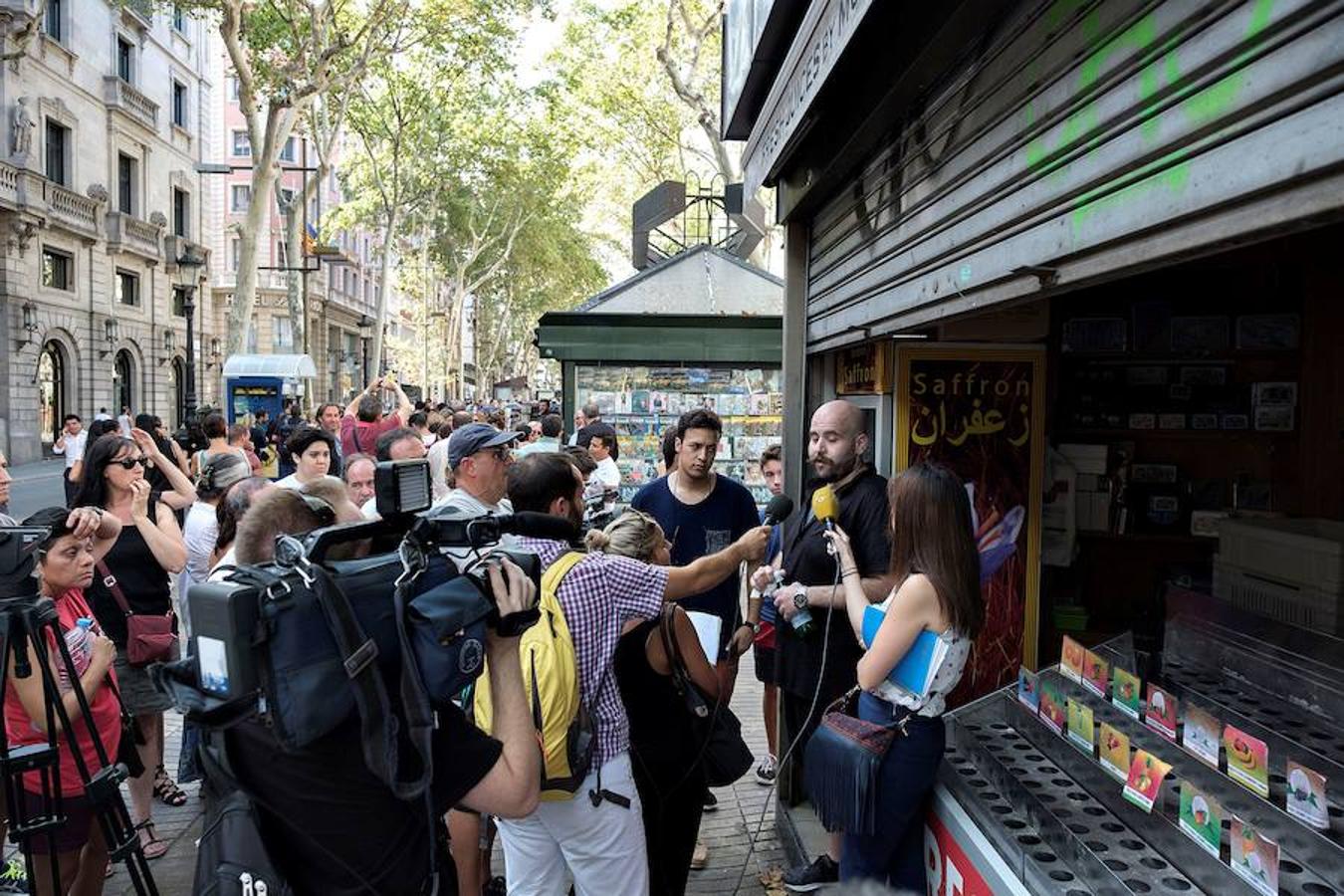 Las Ramblas vuelven a la normalidad después del atentado.