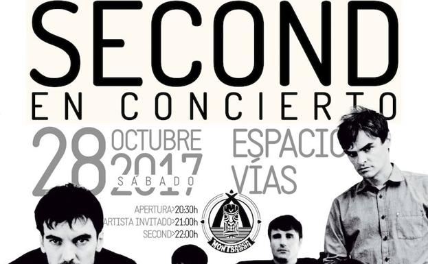 Cartel del concierto de Second en León.