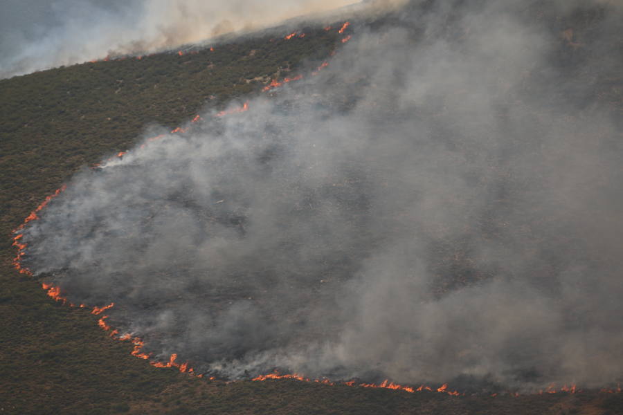 Un incendio sin control