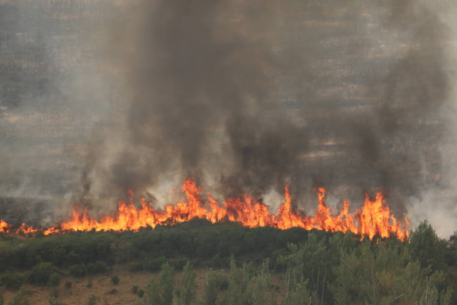 Un incendio sin control