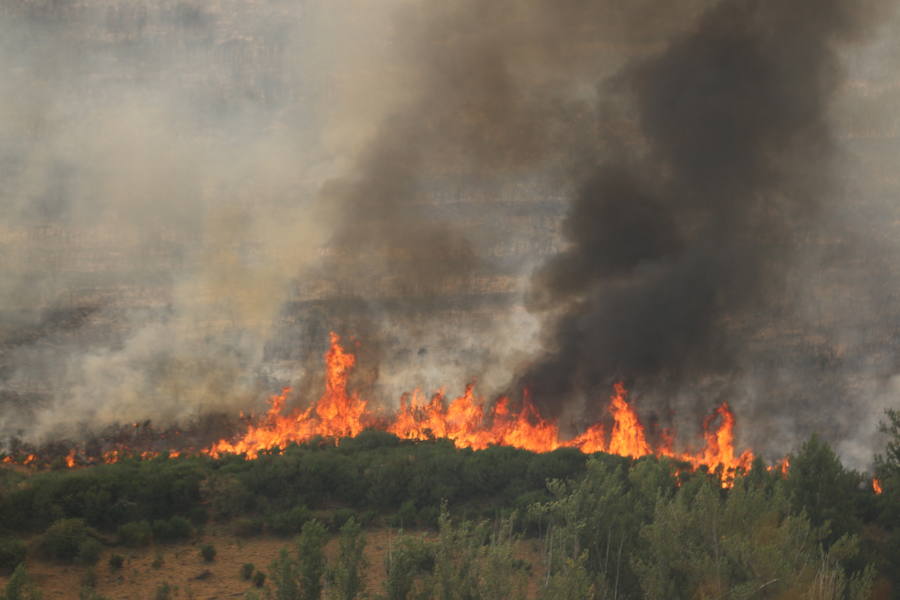 Un incendio sin control