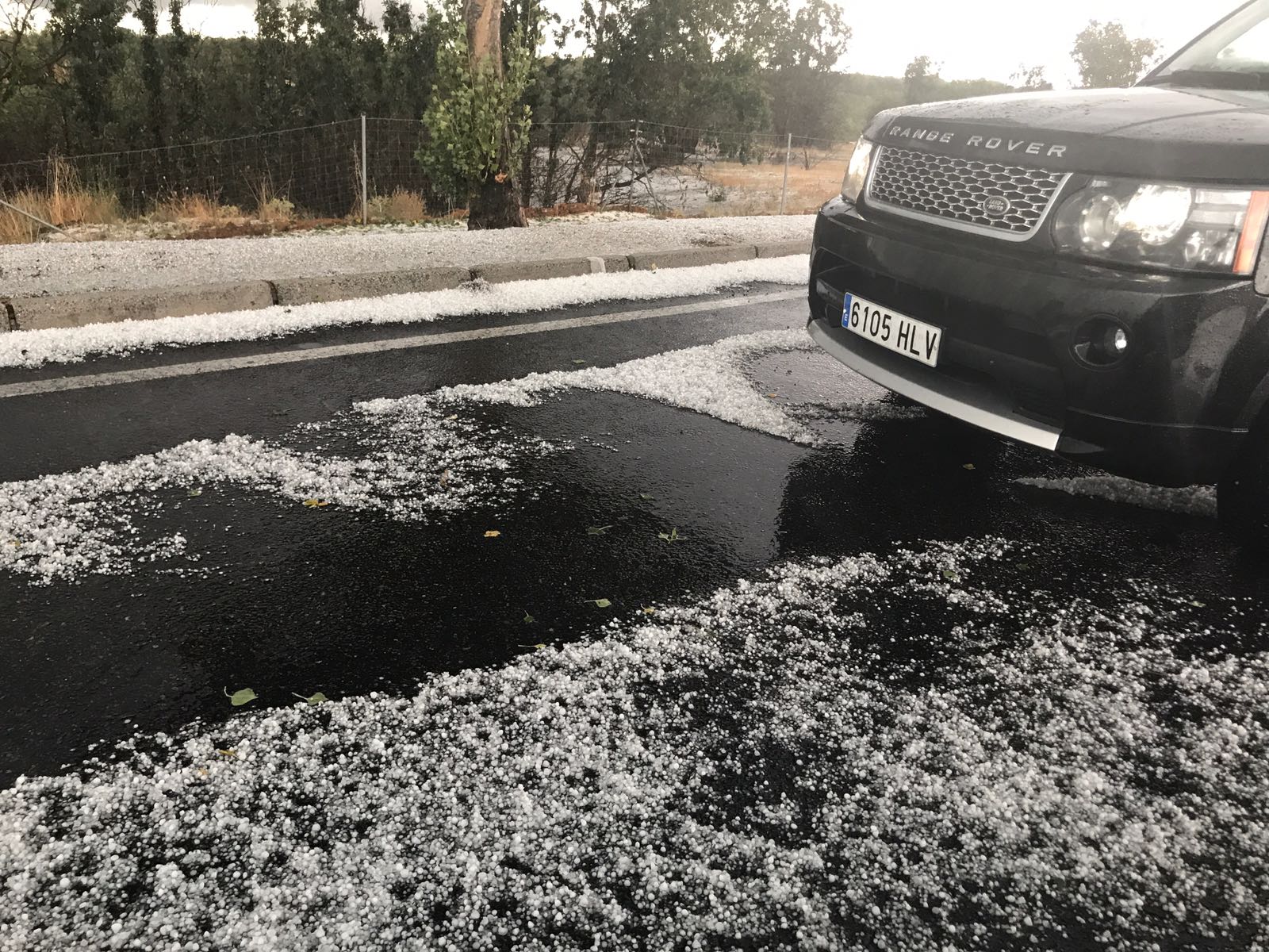 Granizada en el Huerna