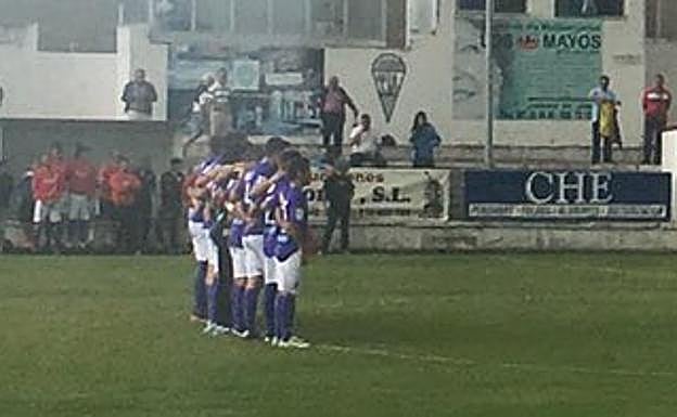 Imagen del inicio del partido.