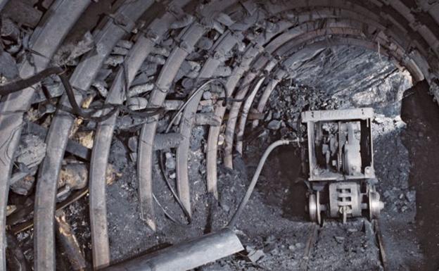 Interior de una explotación minera.