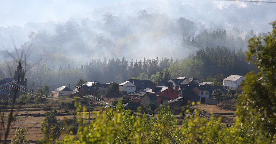 Nuevo incendio en la localidad de San Miguel de Langre 