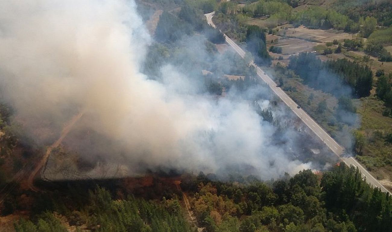 Nuevo incendio en la localidad de San Miguel de Langre 