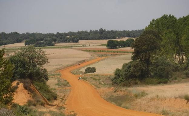 Imagen principal - El Camino entre Villar de Mazarife y Murias de Rechivaldo, entre Murias y Santa Catalina de Somoza y entre El Ganso y Rabanal del Camino. 