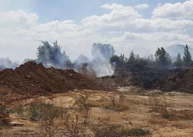 Imagen secundaria 1 - La Policía busca a un pirómano por provocar varios incendios en Puente Castro en la mañana del sábado