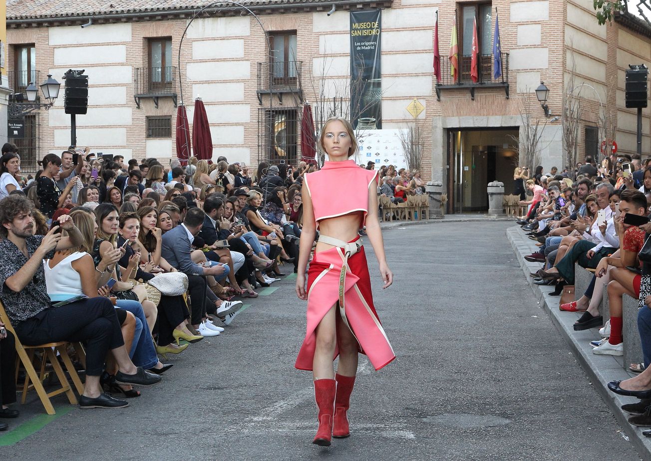 La diseñadora María Lafuente, presenta su próxima colección, PV/18 'Código Rojo 149' en Madrid es Moda