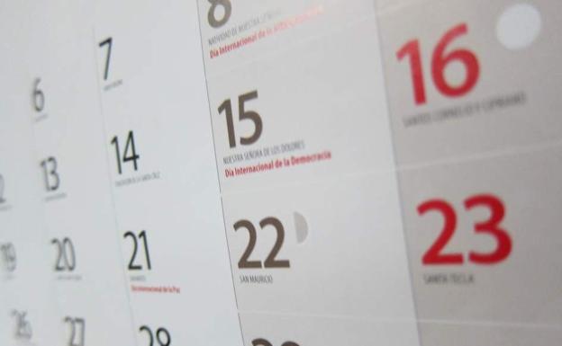 El nuevo calendario de festivos para 2018 ya es oficial desde este jueves.