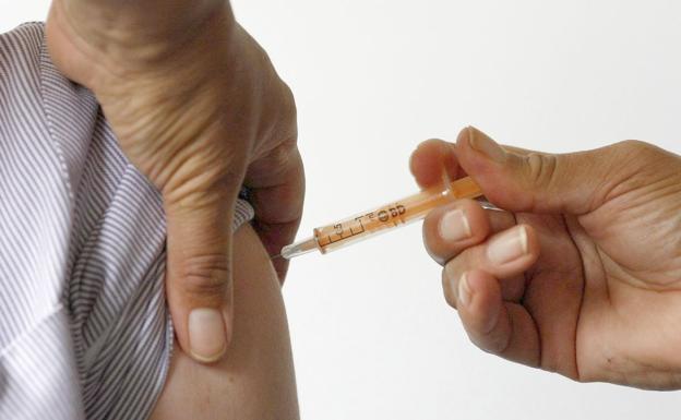 Imagen de una vacuna para la gripe.