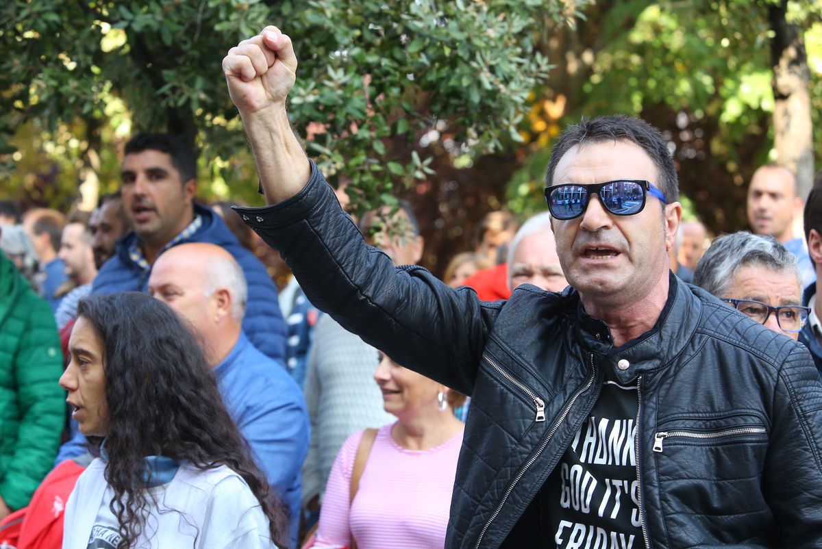 Manifestación minera por la defensa del carbón autóctono y los puestos de trabajo en Ponferrada