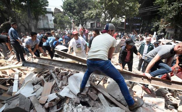 Imagen de México tras el desastre natural.