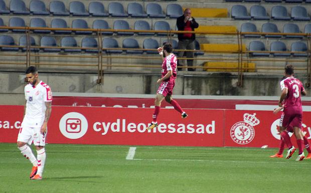 Giannotas celebra el segundo gol vallisoletano.