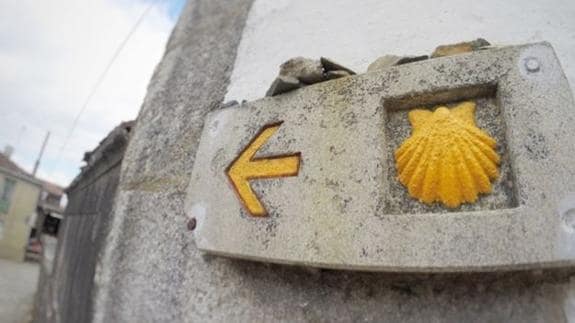 Indicación del Camino de Santiago. 