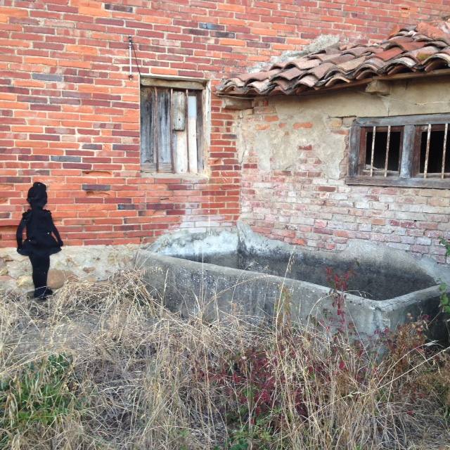 La artista Gloria Rubio Largo acerca su proyecto ‘Vacíos del pasado’ a la localidad leonesa de Ambasaguas de Curueño después de pasar por distintos puntos de la Comunidad. 'Vacíos del pasado' es un proyecto de intervención artística a través de siluetas de fieltro negras en espacios urbanos que están siendo abandonados, que hace un pequeño homenaje a los que se fueron, a los emigrantes