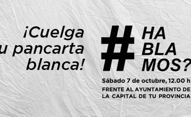 El movimiento '#¿Hablamos?' convoca concentraciones este sábado por el «diálogo» entre España y Cataluña