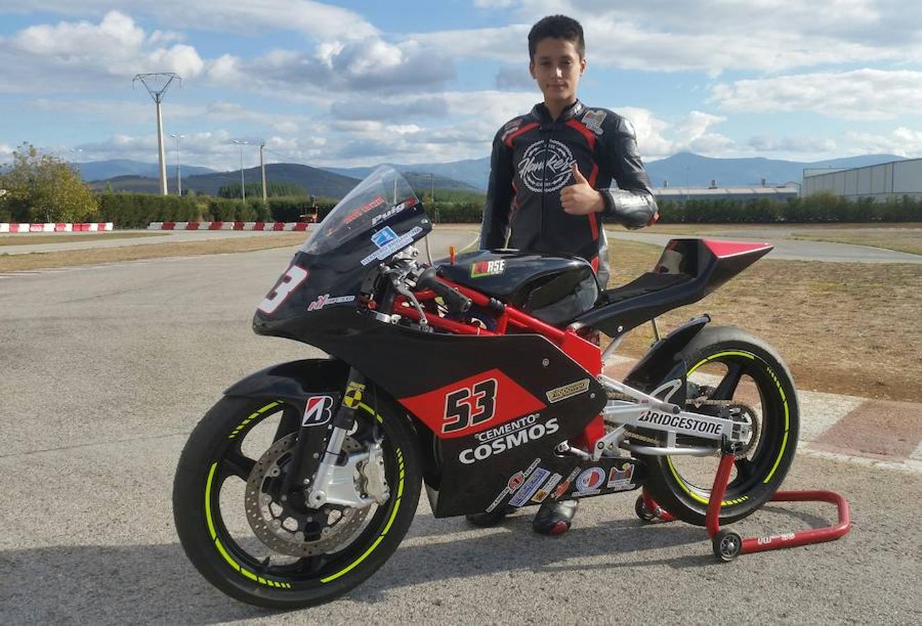 Héctor Yebra, subcampeón de Castilla y León de GP 125 cc