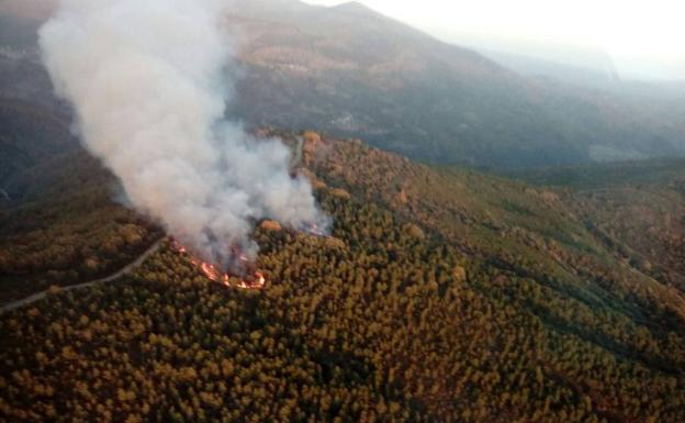 Incendio en el Bierzo.