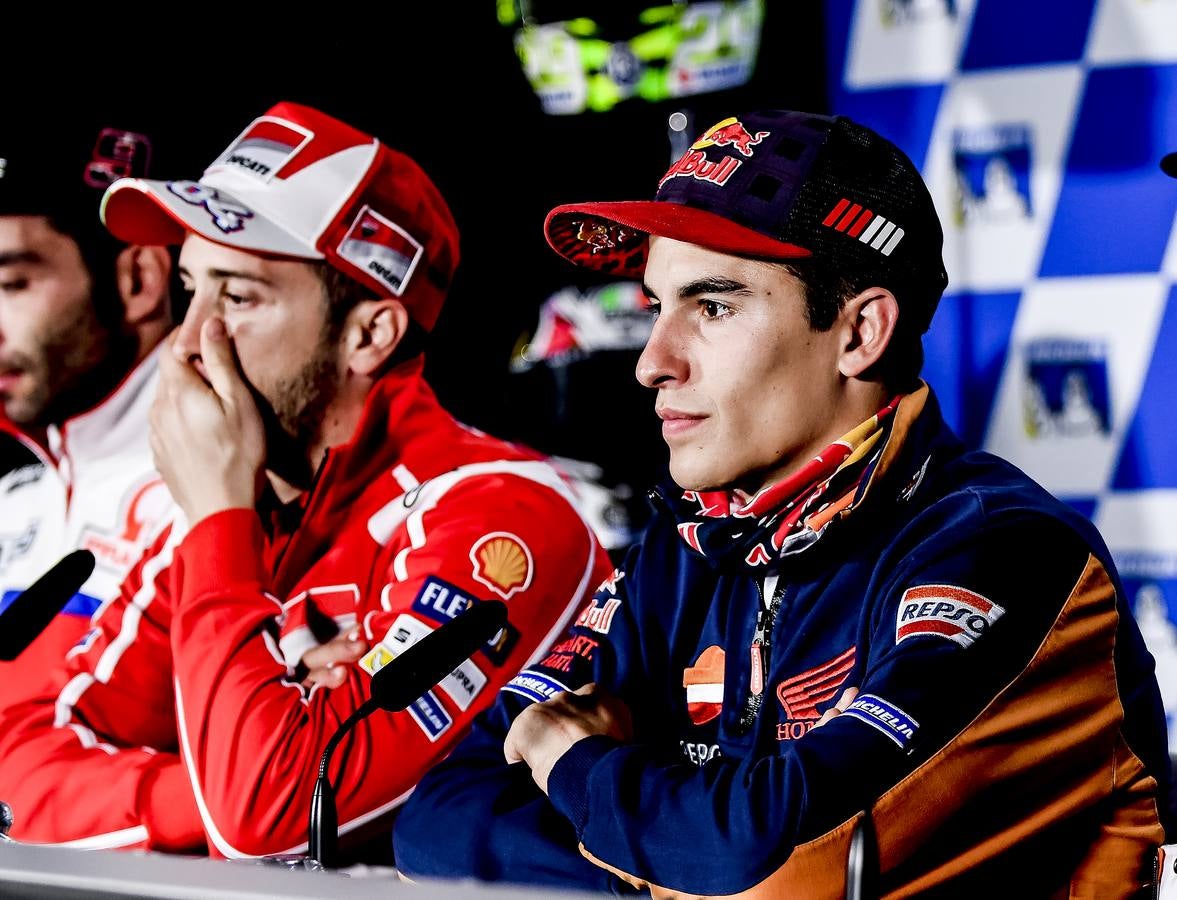 Andrea Dovizioso y Marc Márquez, segundo y primero en el Mundial de MotoGP.