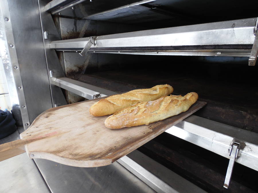 El horno de pisos que Cembrapan tiene en su obrador de Puente Castro.