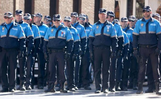 Agentes de la Policía Local de León.