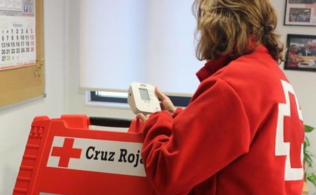 Voluntaria de Cruz Roja.