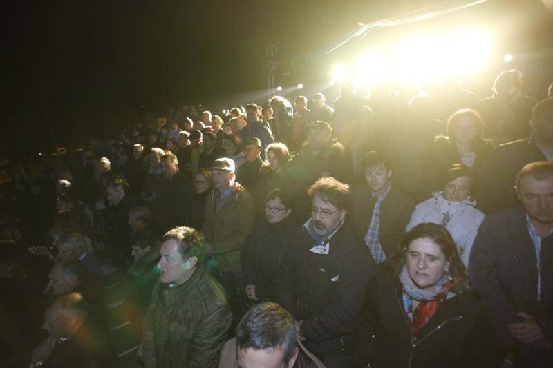 Multitudinario homenaje en el pozo Sotón a los mineros fallecidos