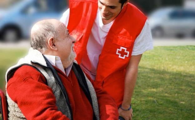 Voluntario de la Cruz Roja.