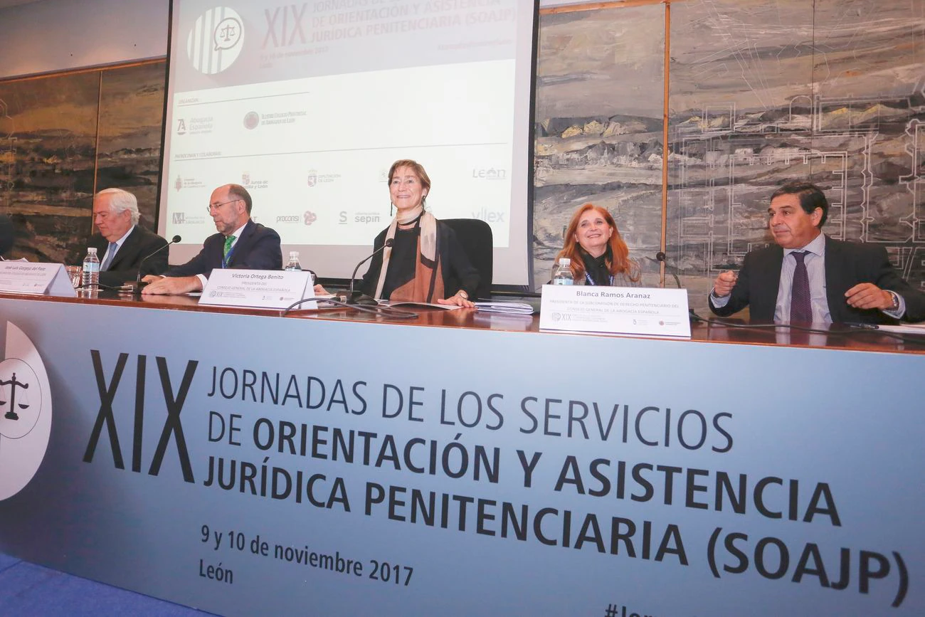 La presidenta del Consejo General de la Abogacía Española, Victoria Ortega, inaugura las XIX Jornadas de Servicio de Orientación y Asistencia Jurídica Penitenciaria, SOAJP. 