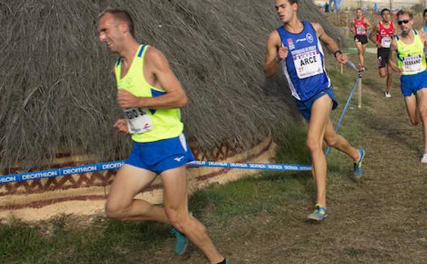 Sergio Sánchez, durante el cross de Atapuerca.