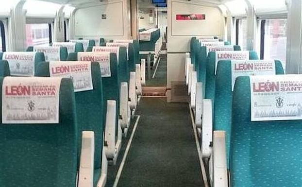 Imagen de una de las promociones en los trenes de Renfe.