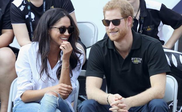 El príncipe Enrique y Meghan Markle,