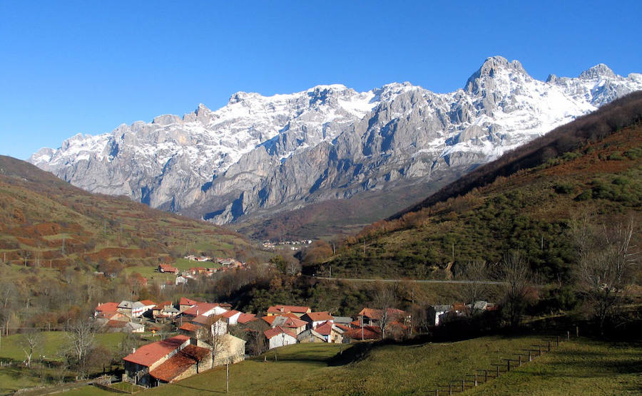 Valle de Valdeón, en el corazón de los Picos de Europa. 