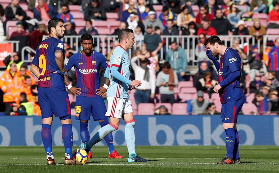 Barcelona y Celta empataron a dos en un partido loco correspondiente a la jornada 14 de Liga. Aspas adelantó al Celta a los 20 minutos pero Messi no tardó en responder marcando el empate. Suárez puso la ventaja pero Maxi Gómez, tras una genial asistencia de Aspas, anotó para poner la igualdad. 