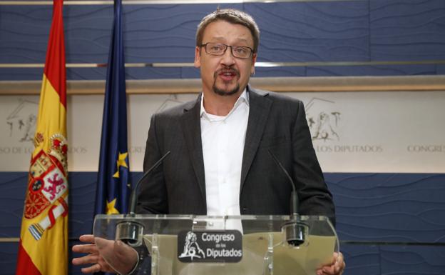 Xavier Domènech, portavoz de En Comú Podem en el Congreso.