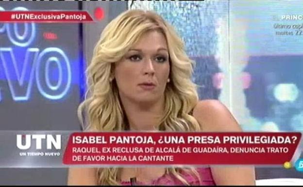 Raquel Martínez, en una de sus habituales comparecencias en los platós televisivos.