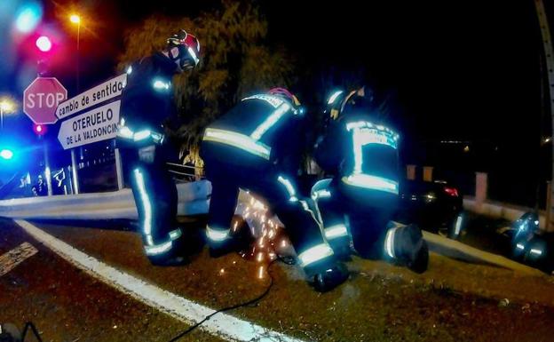 El último accidente de la jornada tuvo lugar en Oteruelo. 