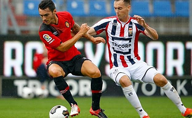 Moutinho, en un partido con el Mallorca.
