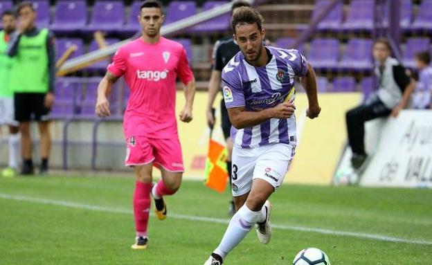 Ángel García, jugador del Real Valladolid.