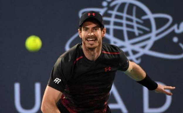 Andy Murray, durante el torneo de exhibición de Abu Dabi. 