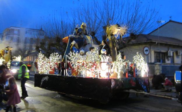 Imagen de los Reyes Magos por las calles de San Andrés.