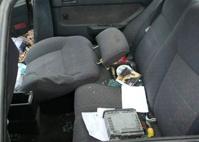 Imagen secundaria 1 - Un herido en una aparatosa salida de vía en Quintanilla de Sollamas