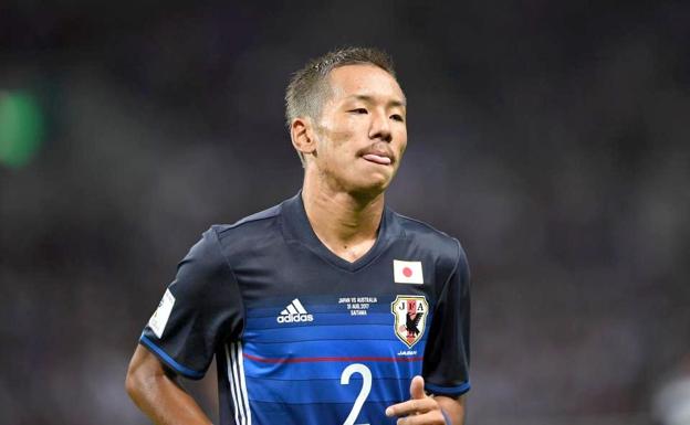 Ideguchi, durante un partido.