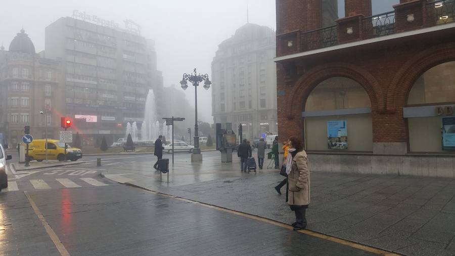 Las imágenes que la niebla deja en León