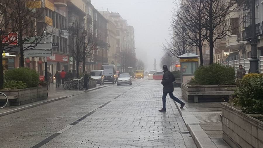 Las imágenes que la niebla deja en León